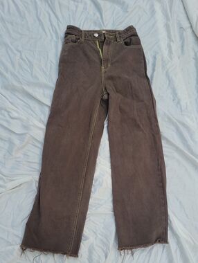 PacSun Unisex Brown Straight-Leg Pants Size 25